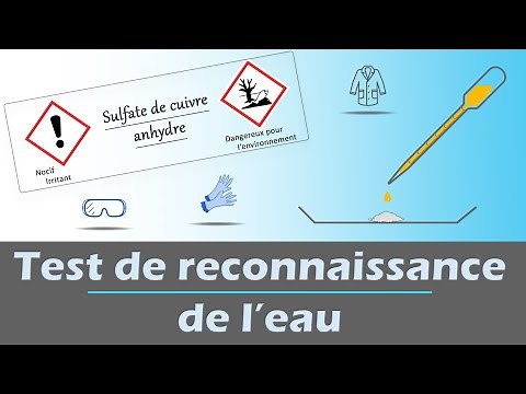 Test de reconnaissance de l'eau 💦 - Sulfate de cuivre anhydre - Expérience | Physique Chimie