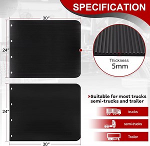 [Hot Item] Poly Hard Truck Trailer Mudflap Mud Guard with Colored Logo