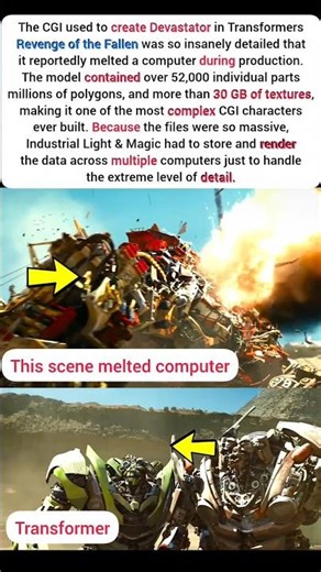 This Transformers Scene Literally Melted a Computer #shorts