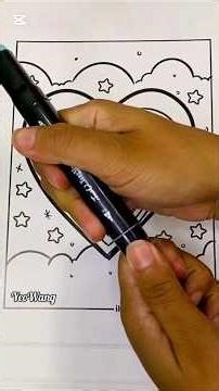 Super Satisfying ASMR Coloring 🎨🖌🖍 | Relax & Chill #Shorts #arttherapy #art #asmr #coloring #sounds