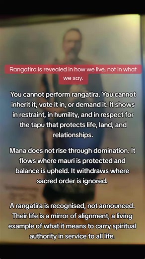 The world will know true rangatira by alignment, not title. Those who honour tapu (sacred boundaries), protect mauri (life-force), and carry mana (spiritual authority) with humility will guide the next generation. Where balance breaks, authority fades. Where life is upheld, rangatira rise, recognised, not claimed. 🌬✝️⚖️⭐️✨️🌀 #themonarchisnotourservant #justicetothenations #prophecy #iomatua