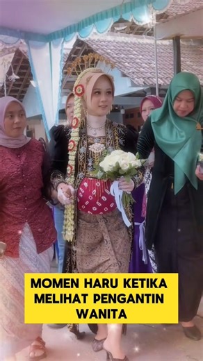 momen haru ketika pengantin wanita hamil besar ‼️‼️ #hamil #nikah #manten #pengantinviral #haru