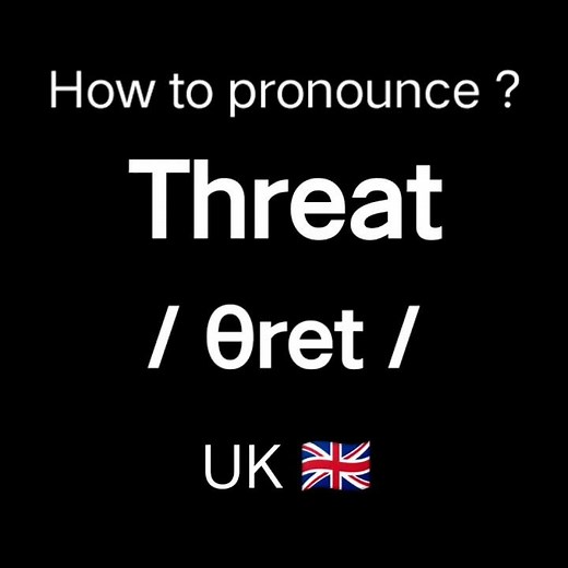 How to pronounce " Threat " ? In British Accent 🇬🇧 Correctly !