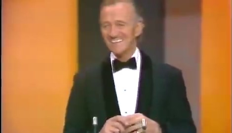 The 1974 Oscars. A streaker runs across the stage and host DAVID NIVEN comes out with an absolute zinger.