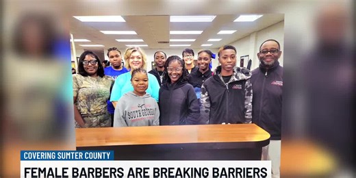 Female barbers at South Georgia Technical College break barriers