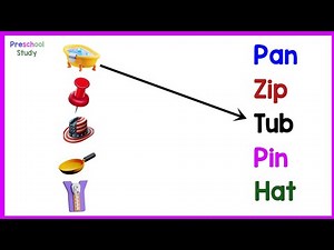 English Worksheet | Match Pictures with their 3 Letter Words | 3 Letter Words with Pictures