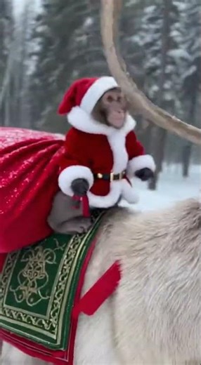 Baby Monkey Becomes Santa’s Little Helper — Cutest Christmas Delivery Ever!