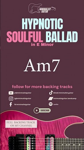 Hypnotic Ballad Jam Backing Track #emotionalguitar #soulful #balladguitar #minimalistguitar