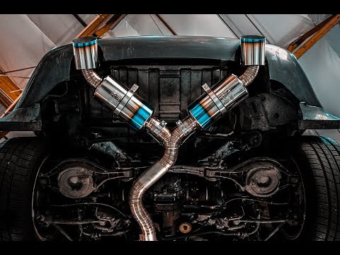 (Install and Sound) Titanium Tomei DUAL EXIT Exhaust on our Twin Turbo 350Z!