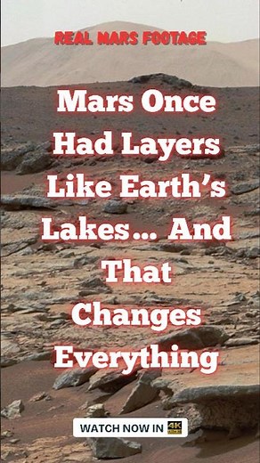 Mars Once Had Layers Like Earth’s Lakes… And That Changes Everything 🔴🌊 #ourgalaxy83 #mars #shorts