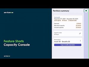 Feature Shorts: Capacity Console