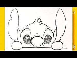 Easy Drawings – How to Draw Stitch Step by Step ✏️💙 | Cute Disney Tutorial 2025