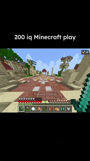 200 iq minecraft play pt. 2 #shorts #minecraft