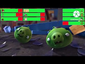 Angry Birds 4D Experience Rescue Eggs With Healthbars