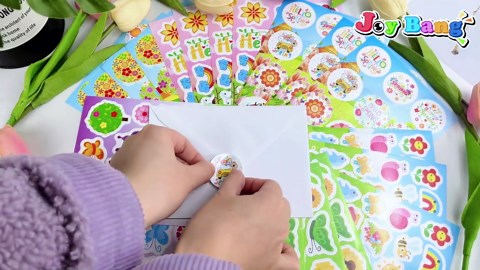 Joy Bang 404PCS Spring Stickers for Kids, 24 Sheets Garden Stickers Flower Stickers Nature Stickers Spring Stickers Crafts for School Classroom Teachers Childrens Spring Party Favors Supplies Gifts