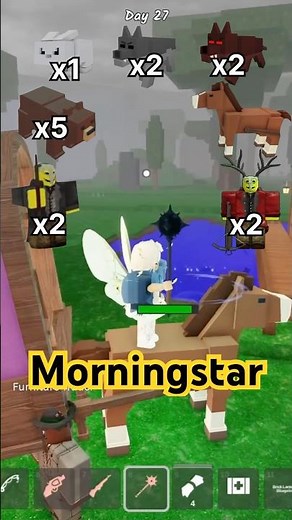 Morningstar VS All animals 🐷#99nightsintheforest #99nights #roblox