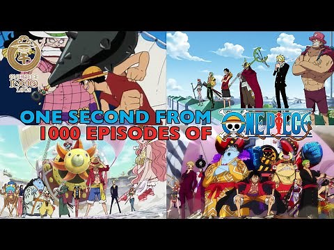 ONE Second From 1000 Episodes of One Piece