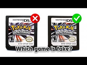 How to Spot a Fake Pokemon Platinum Nintendo DS Game Cartridge!
