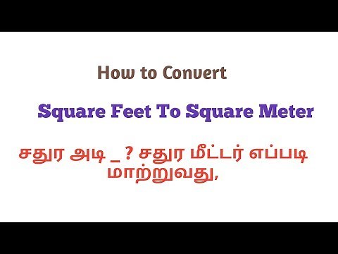 How to convert square feet to square meters and square feet to square meters!
