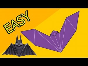 How To Make a Paper Bat | Origami Bat Airplane