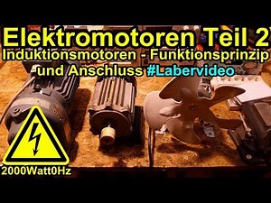 Elektromotoren Teil 2 - Funktionsweise von Induktionsmotoren (Drehstrommotor)