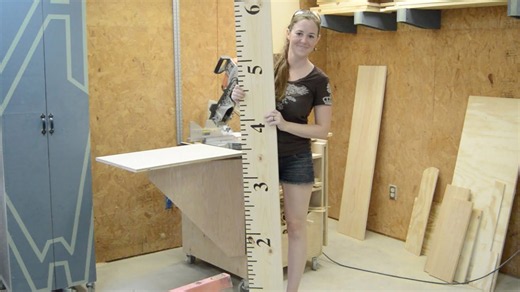 Watch me build a wood-burned growth chart ruler
