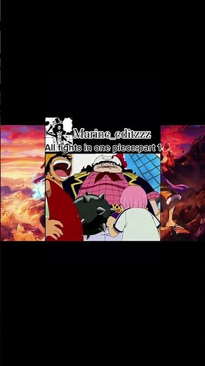 All fights in one piece part 1 today ALVIDA vs LUFFY #onepiece #luffy #animeedit