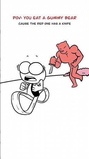 Gummy Bears Are Chasing Me 😳 (Animation Meme) #shorts