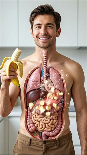 Inside the Stomach: Banana Digestion Process | 3D Anatomy View