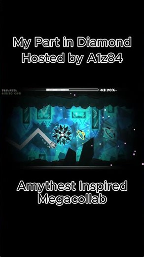 My Part in Diamond (Megacollab) #geometrydash #gd #amythest #diamond #extreme #extremedemon #shorts