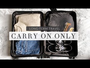 Carry On Only Packing For Long-Term Travel (1+ Month) in a Cooler Climate | Minimalist Packing Guide