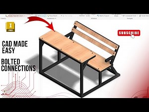 How to Model a School Desk and Bench in Autodesk Inventor | Frame Generator Tutorial | Part 2