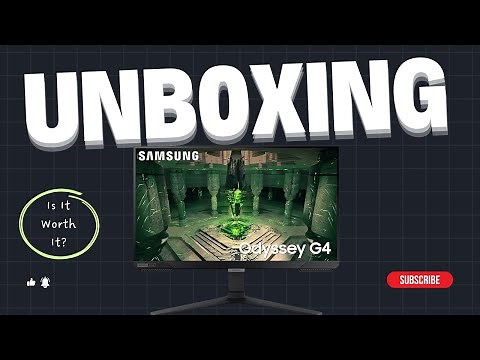 Samsung Odyssey G4 240Hz Monitor Unboxing & Setup