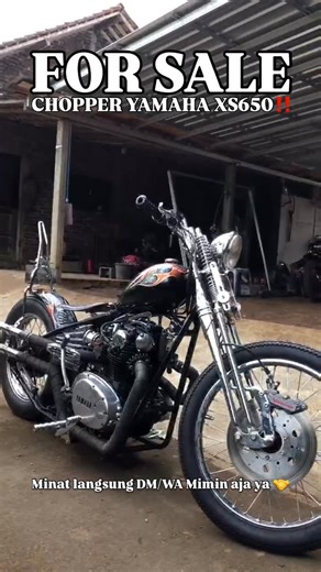 Lapak ghoib on Instagram: "Dijual chopper Yamaha XS 650 - Engkol tidak ada dinamo starter - Cat mulus baru - Chrome baru - Springer wl custom - Ban belakang Fuckstone 18-450 - Ban depan import no brand 21-300 - Blok mesin powder coating - CDI BRT Shogun - Karbu TK 31 - Kaliper tracktion 4p - Mesin belum lama rebuild - Keseluruhan motor rapi - Sidebag leather custom - Kelistrikan on - Pengisian normal - STNK tempelan ada Minat WA/DM MIMIN⚡️⚡️⚡️ #lapakghoib #forsale #jualmotorantik #lampung #vespa