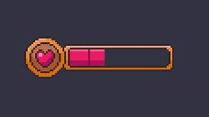 Download Pixel art game bar health. animation 8 bit suitable for games or apps for free