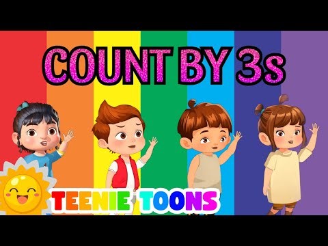 Count by 3s Song! 🔢🎵 Fun Math Learning for Kids | Teenie Toons