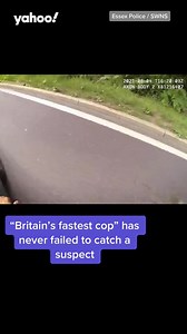 'Britain's fastst cop' has never failed to catch a suspect | Yahoo UK