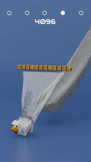 Minecraft Chicken vs glass cloth 3d simulations🔥