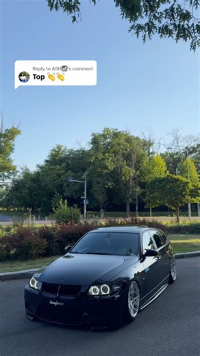 @TeoAsh BMW E91 with M57 #airride #automobile #bmwe91 #e9x #cartok #cartok #liquidwrap #liquidwrap