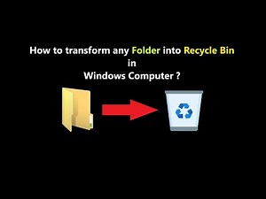 How to transform any Folder into Recycle Bin in Windows Computer ?