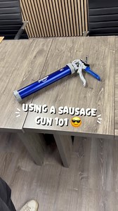 How to use a sausage caulking gun 💪 did you know you can also use a sausage gun for cartridge and bulk? #caulking #tutorial #caulkingtips #caulking101 #resources #construction #bluecollar #diy | Newborn Caulk Guns