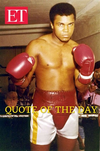 Quote of the day by Muhammad Ali: 'It isn't the mountains ahead to climb that wear you out; it’s...'