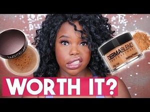 Laura Mercier Medium Deep VS Dermablend Warm Saffron Setting Powder