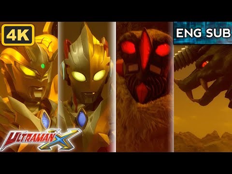 (4K) Ultraman X & Ultraman Zero Vs Alien Nackle & Black King [ENG SUB]