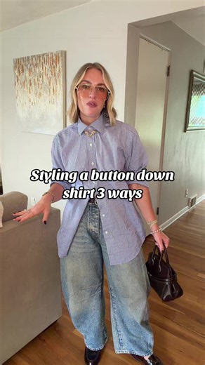 3 ways to style a button down shirt 👔 @Chels Kidd has some amazing styling ideas 💡 too!