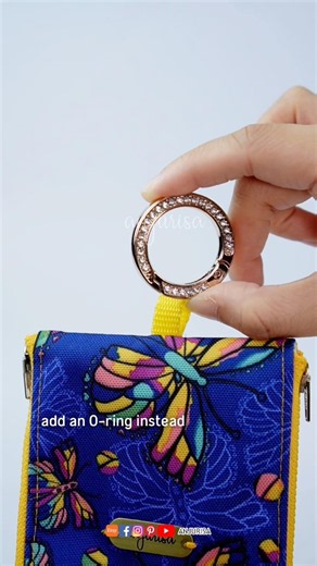 Keychain options for small pouches - Riley Pouch