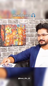 Use Headphone 🎧🥵 #reels #funny #comedy | funny_life._90