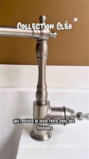 Le robinet de cuisine parfait ? Design rétro + économie d’eau ✨ #shorts #decoration #cuisine