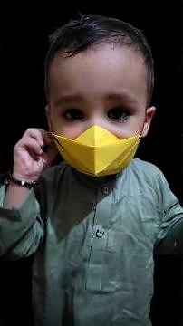 Origami Face Mask #facemask #shorts #ytshorts