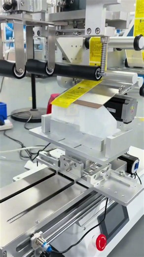 Semi Automatic Corner Labeling Machine | Corner & Top Labeling Process #labelingmachine #labeling